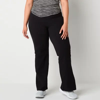 Xersion EverPerform Womens High Rise Cotton Yoga Pant Plus
