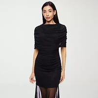 Premier Amour Womens Short Sleeve Evening Gown