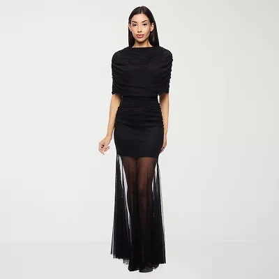 Premier Amour Womens Elbow Sleeve Evening Gown