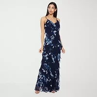 Premier Amour Womens Sleeveless Floral Maxi Dress