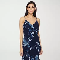Premier Amour Womens Sleeveless Floral Maxi Dress