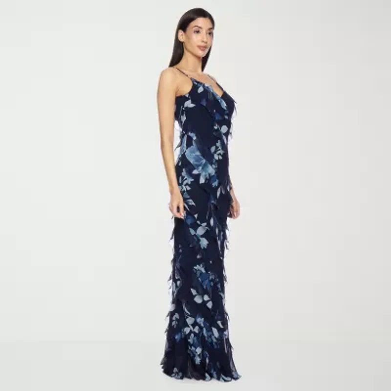 Premier Amour Womens V Neck Sleeveless Maxi Dress