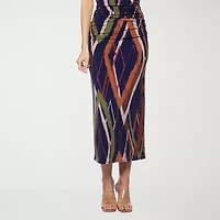 Premier Amour Womens Sleeveless Midi Sheath Dress