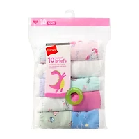 Hanes Toddler Girls 10 Pack Briefs Tucbrf