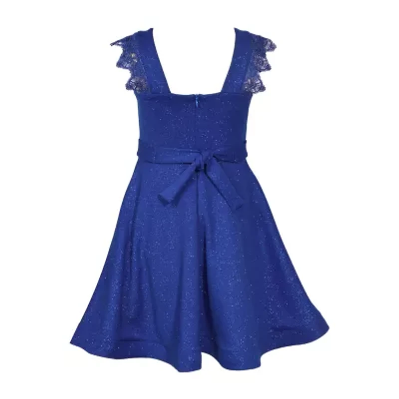 Bonnie Jean Big Kid Girls Short Sleeve Cap Fit + Flare Dress