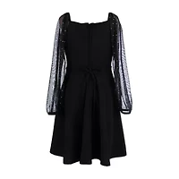 Speechless Big Kid Girls Long Sleeve Skater Dress