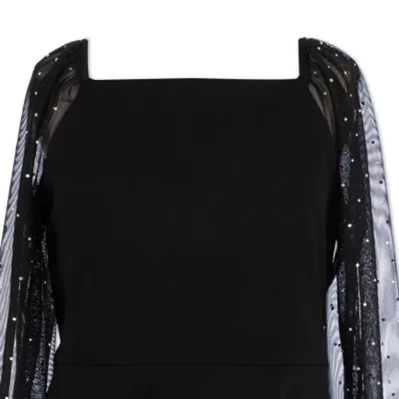 Speechless Big Kid Girls Long Sleeve Skater Dress