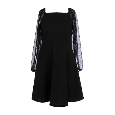 Speechless Big Kid Girls Long Sleeve Skater Dress