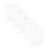 Hanes Boys 5 Pack Short Sleeve Crew Neck Moisture Wicking T-Shirt