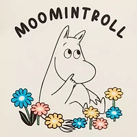 New World Moomin Moomintroll Semi Fit Tee Womens Crew Neck Short Sleeve Juniors Graphic T-Shirt