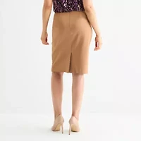 Black Label by Evan-Picone Womens Suit Skirt