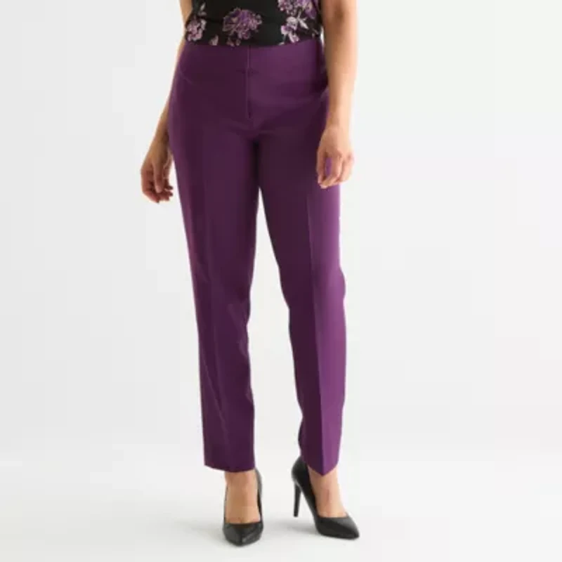 Black Label by Evan-Picone Womens Classic Fit Straight Suit Pant
