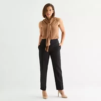 Black Label by Evan-Picone Striped Womens Classic Fit Straight Suit Pant
