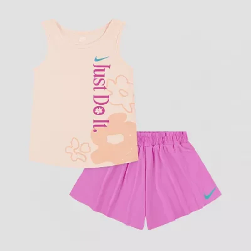 Nike Little Girls 2-pc. Short Set