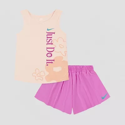 Nike Little Girls 2-pc. Short Set