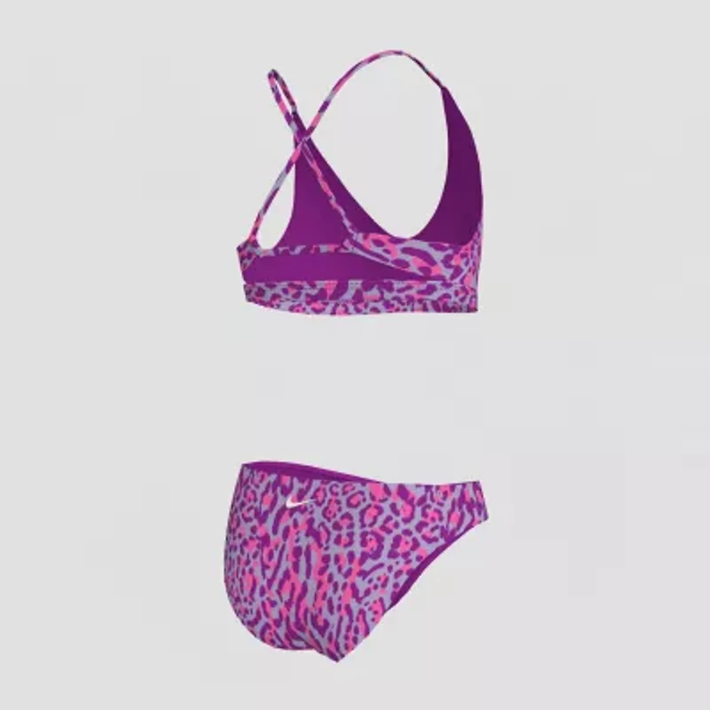 Nike Big Kid Girls Animal 2-pc. Bikini Set