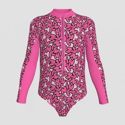 Nike Little Girls Floral One Piece Swimsuit