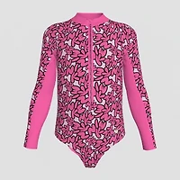 Nike Little Girls Floral One Piece Swimsuit