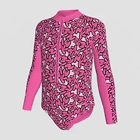 Nike Little Girls Floral One Piece Swimsuit