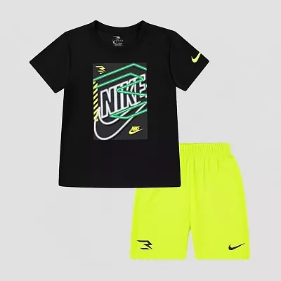 Nike 3BRAND by Russell Wilson Little Boys 2-pc. Short Set