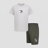 Nike 3BRAND by Russell Wilson Little Boys 2-pc. Short Set