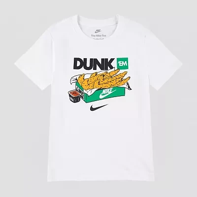 Nike Little Boys Crew Neck Short Sleeve Regular Fit Graphic T-Shirt