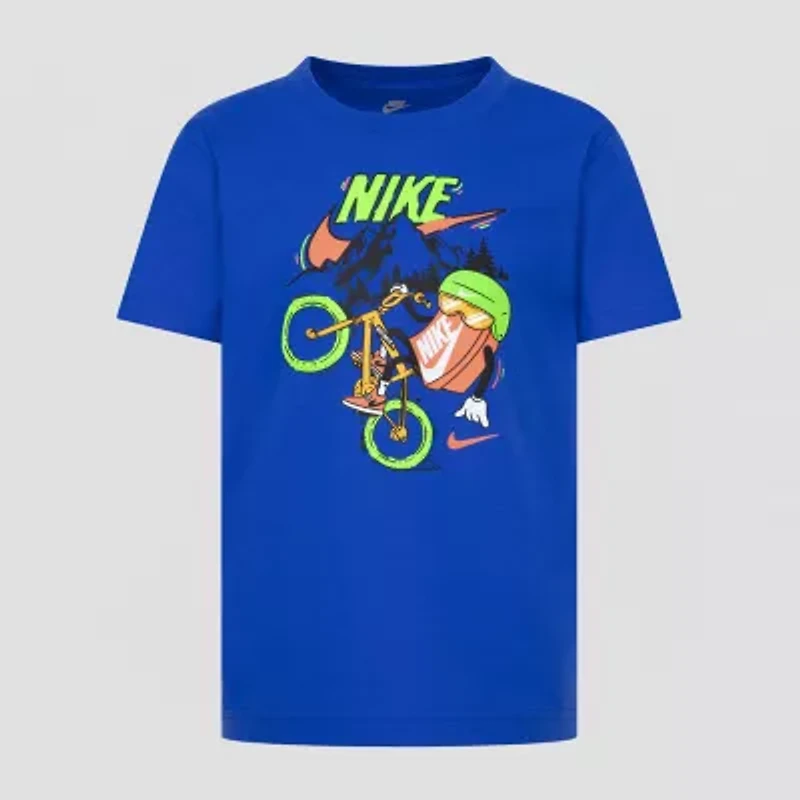 Nike Little Boys Crew Neck Short Sleeve Regular Fit Graphic T-Shirt