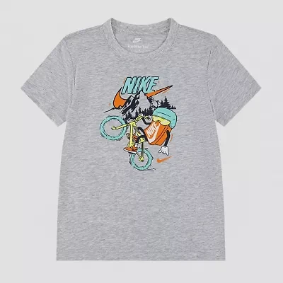 Nike Little Boys Crew Neck Short Sleeve Regular Fit Graphic T-Shirt