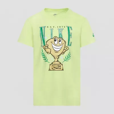 Nike Little Boys Crew Neck Short Sleeve Regular Fit Graphic T-Shirt