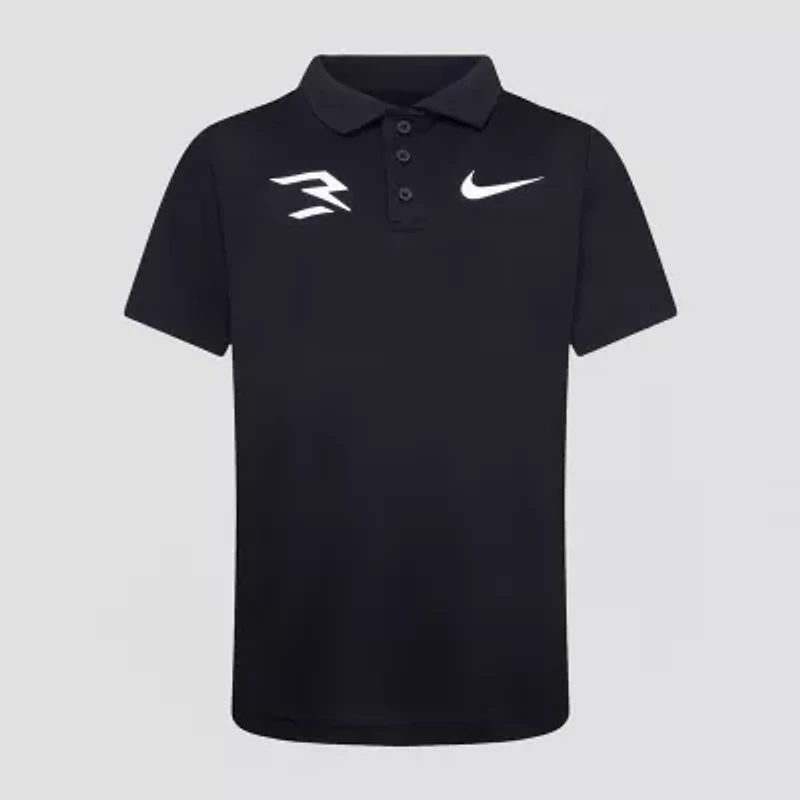 Nike 3BRAND by Russell Wilson Big Kid Boys Short Sleeve Regular Fit Polo Shirt