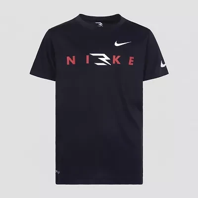 Nike 3BRAND by Russell Wilson Big Kid Boys Crew Neck Short Sleeve Regular Fit Graphic T-Shirt