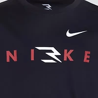 Nike 3BRAND by Russell Wilson Big Kid Boys Crew Neck Short Sleeve Regular Fit Graphic T-Shirt