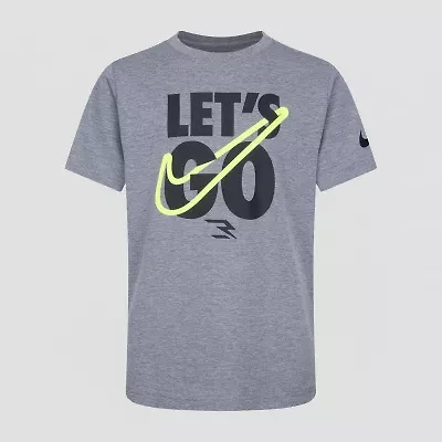 Nike 3BRAND by Russell Wilson Big Kid Boys Crew Neck Short Sleeve Regular Fit Graphic T-Shirt