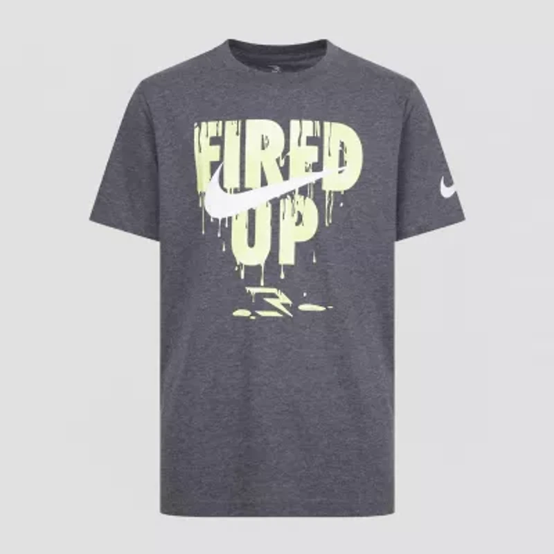 Nike 3BRAND by Russell Wilson Big Kid Boys Crew Neck Short Sleeve Regular Fit Graphic T-Shirt