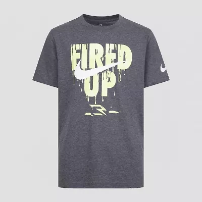 Nike 3BRAND by Russell Wilson Big Kid Boys Crew Neck Short Sleeve Regular Fit Graphic T-Shirt