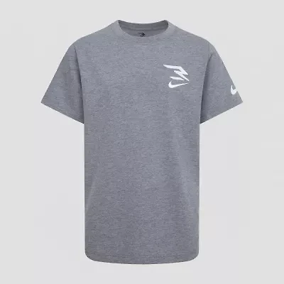 Nike 3BRAND by Russell Wilson Big Kid Boys Crew Neck Short Sleeve Regular Fit Graphic T-Shirt