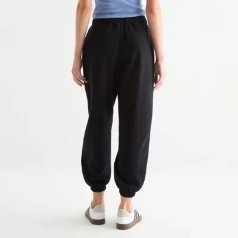 Arizona Womens Cinched Juniors Fleece Jogger Pant