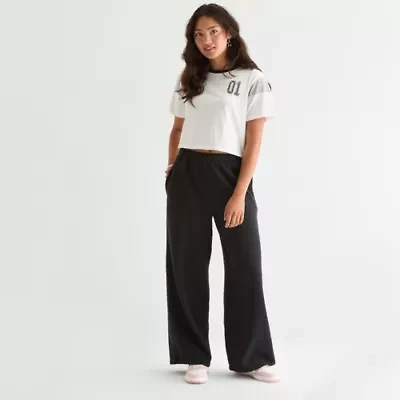 Arizona Womens Wide Leg Regular Fit Juniors Pull-On Pant