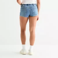 Arizona Womens Low Rise-Juniors Micro Denim Short