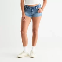 Arizona Womens Low Rise-Juniors Micro Denim Short