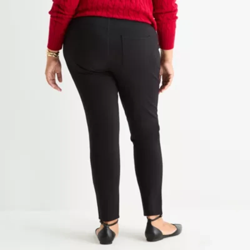 St. John's Bay Womens Skinny Plus Pull-On Pant