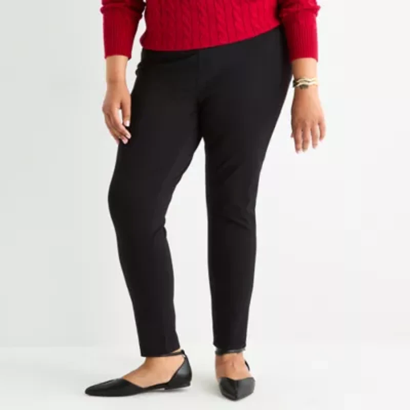 St. John's Bay Womens Skinny Plus Pull-On Pant