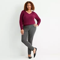 St. John's Bay Womens Skinny Plus Pull-On Pant