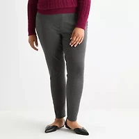 St. John's Bay Womens Skinny Plus Pull-On Pant