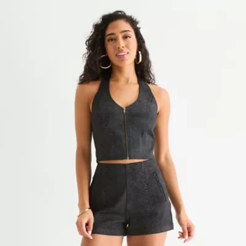 Bold Elements Womens Sleeveless Mock Neck Top
