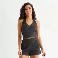 Bold Elements Womens Sleeveless Mock Neck Top