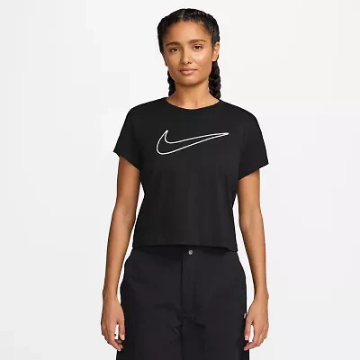 Nike Club Womens Crew Neck Short Sleeve Active T-Shirt
