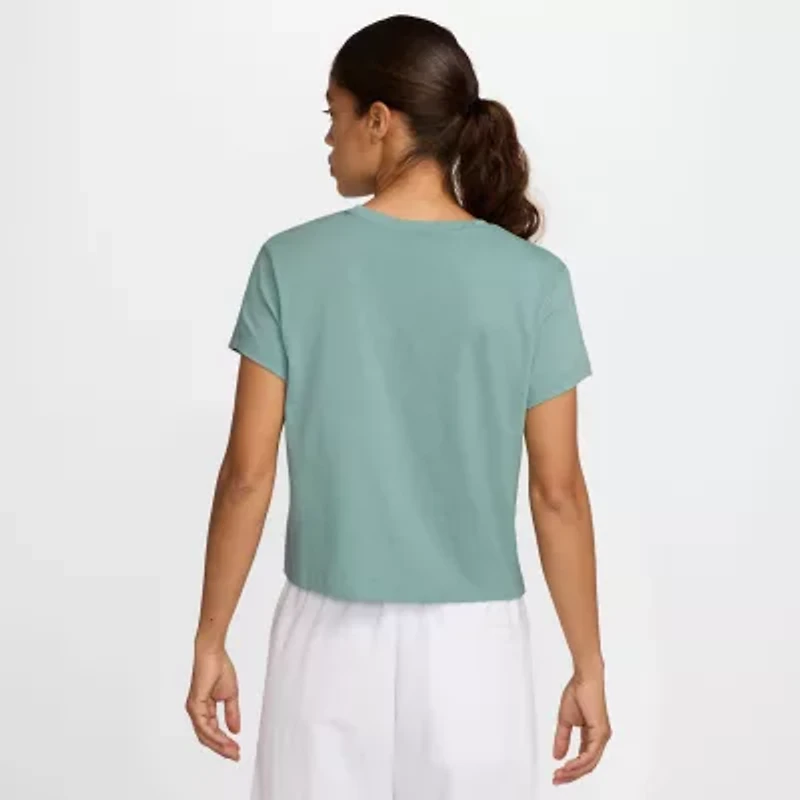 Nike Club Womens Crew Neck Short Sleeve Active T-Shirt