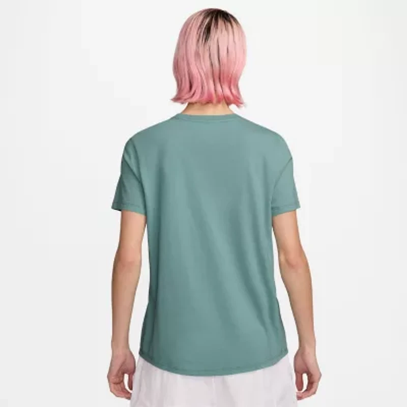 Nike Club Womens Crew Neck Short Sleeve Active T-Shirt