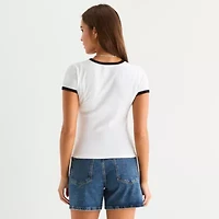 a.n.a Womens Crew Neck Short Sleeve T-Shirt